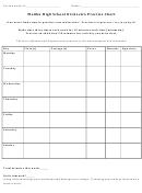 Orchestra Practice Chart Printable pdf