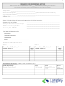 Request For Reference Letter Printable pdf