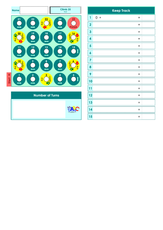 Climb 25 Kids Activity Sheets Printable pdf