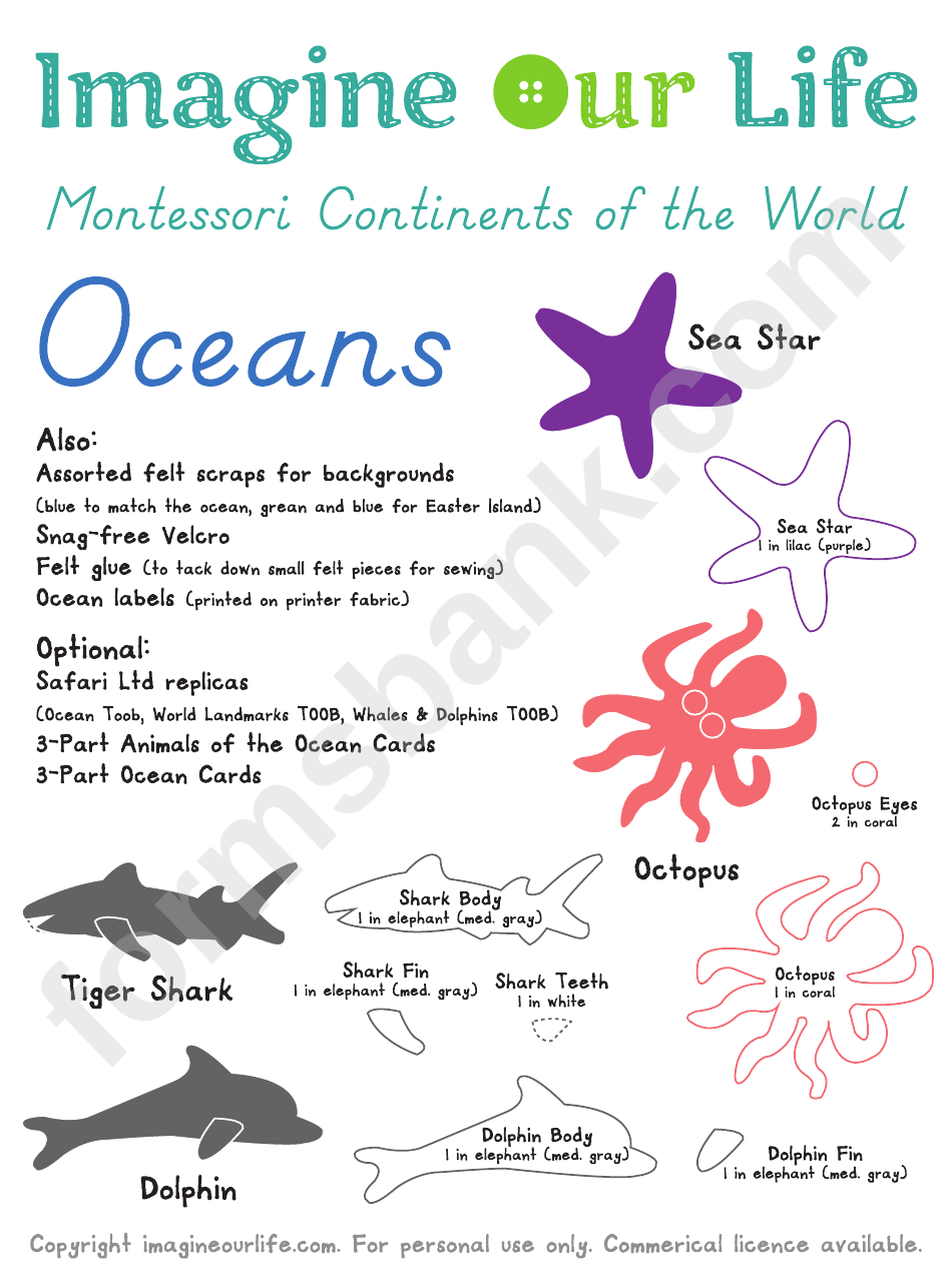Imagine Our Life Montessori Continents Of The World