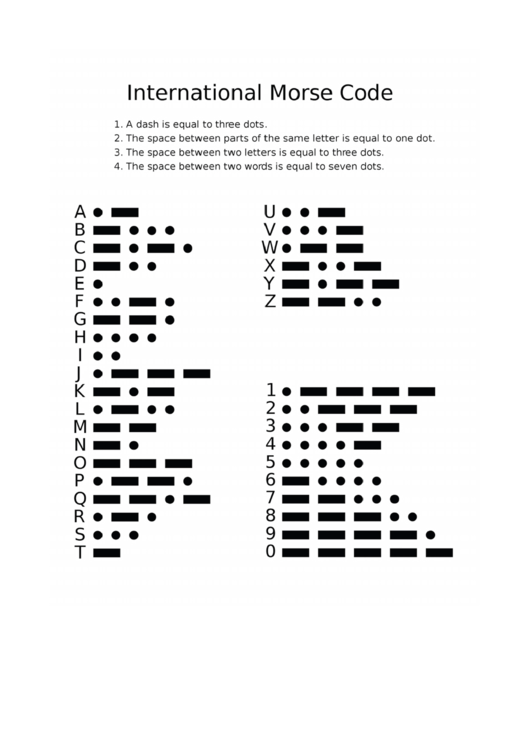 Morse Code Letters Chart This Is A Picture Of A Morse Code Cheat Sheet 