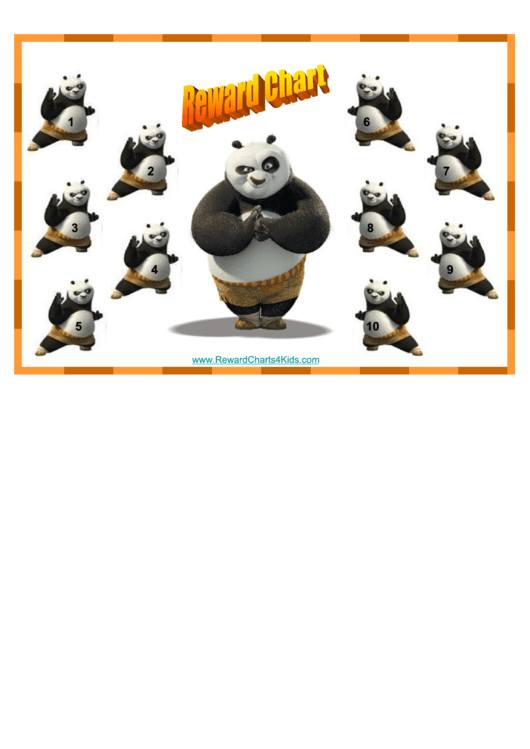 Kung Fu Panda Reward Chart Printable pdf
