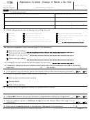 Form 1128 Application To Adopt, Change, Or Retain A Tax Year