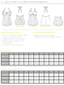 Closet Case Patterns Size Chart & Fabric Requirements