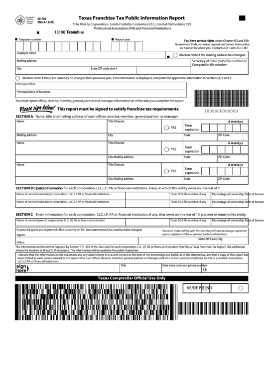 Download Texas Form 130u Pdf Template Wikidownload