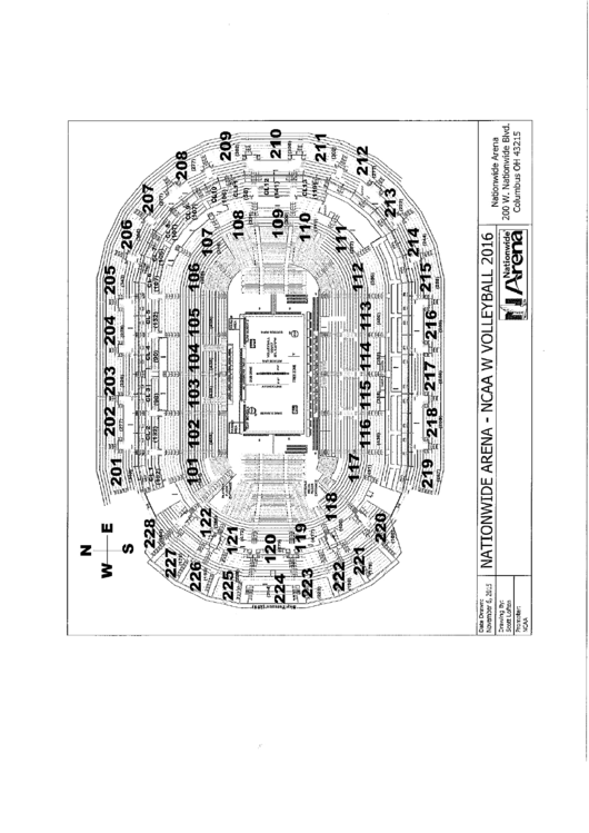 Nationwide Arena Seating Chart Printable pdf