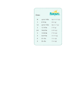 Pampers Size Chart