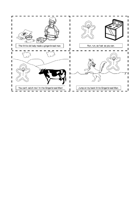 Gingerbread Man Printable pdf