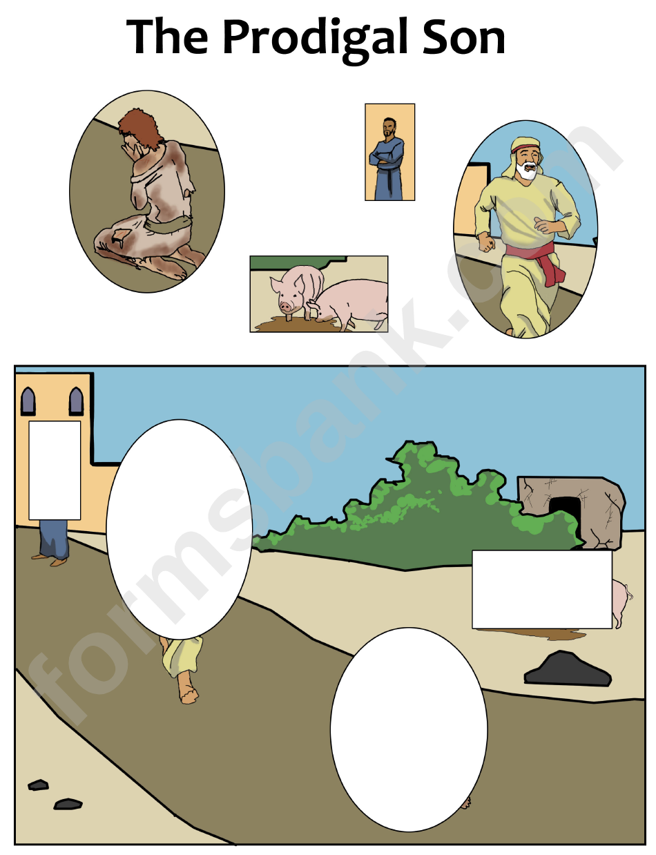 Prodigal Son Puzzle Template