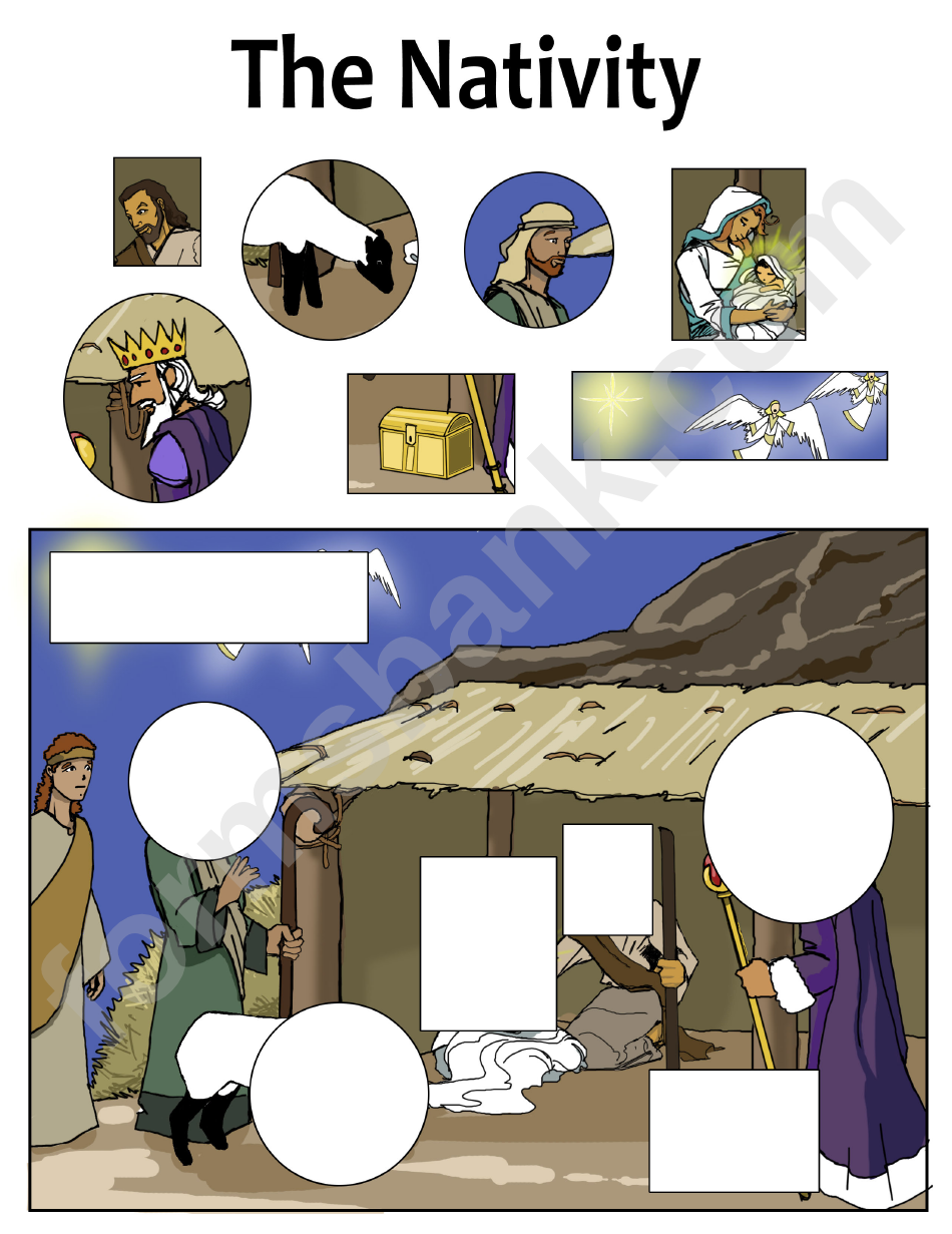 The Nativity Puzzle Template