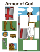 Armor Of God Puzzle Template