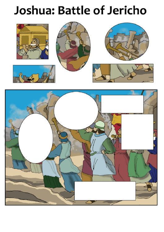 Battle Of Jericho Puzzle Template Printable pdf