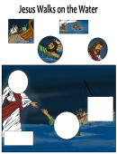 Jesus Walks On Water Puzzle Template