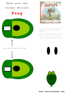 Frog Balloon Template