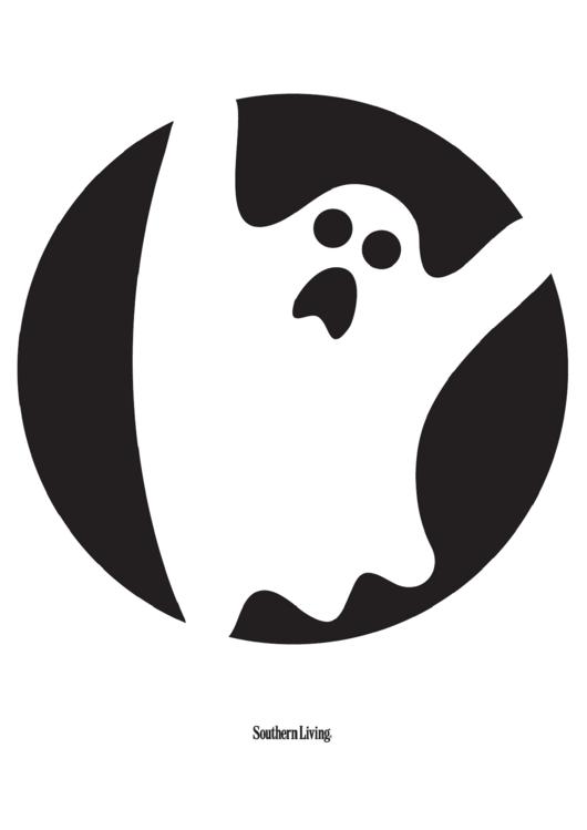 Scary Ghost Template printable pdf download