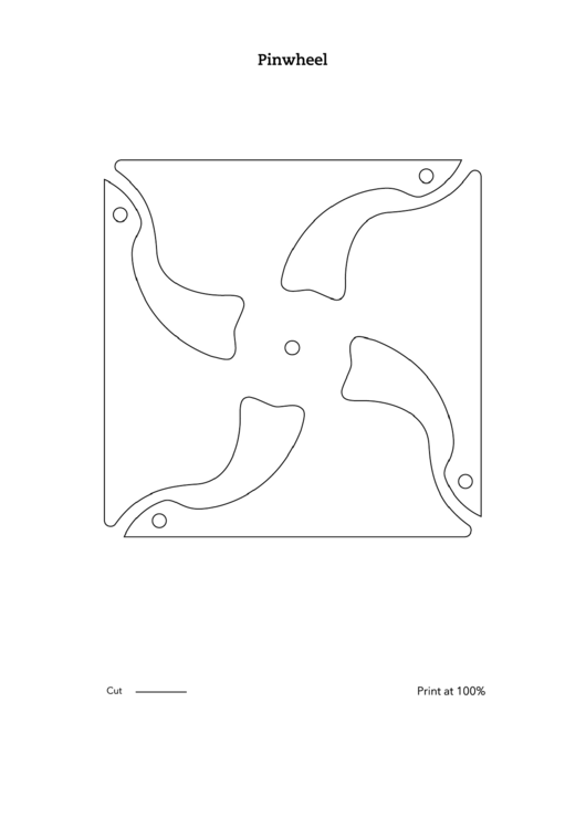 Pinwheel Template printable pdf download