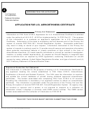Application For Airworthiness Certificate - Faa
