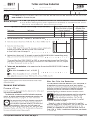 2009 Form 8917 - Tuition And Fees Deduction Template