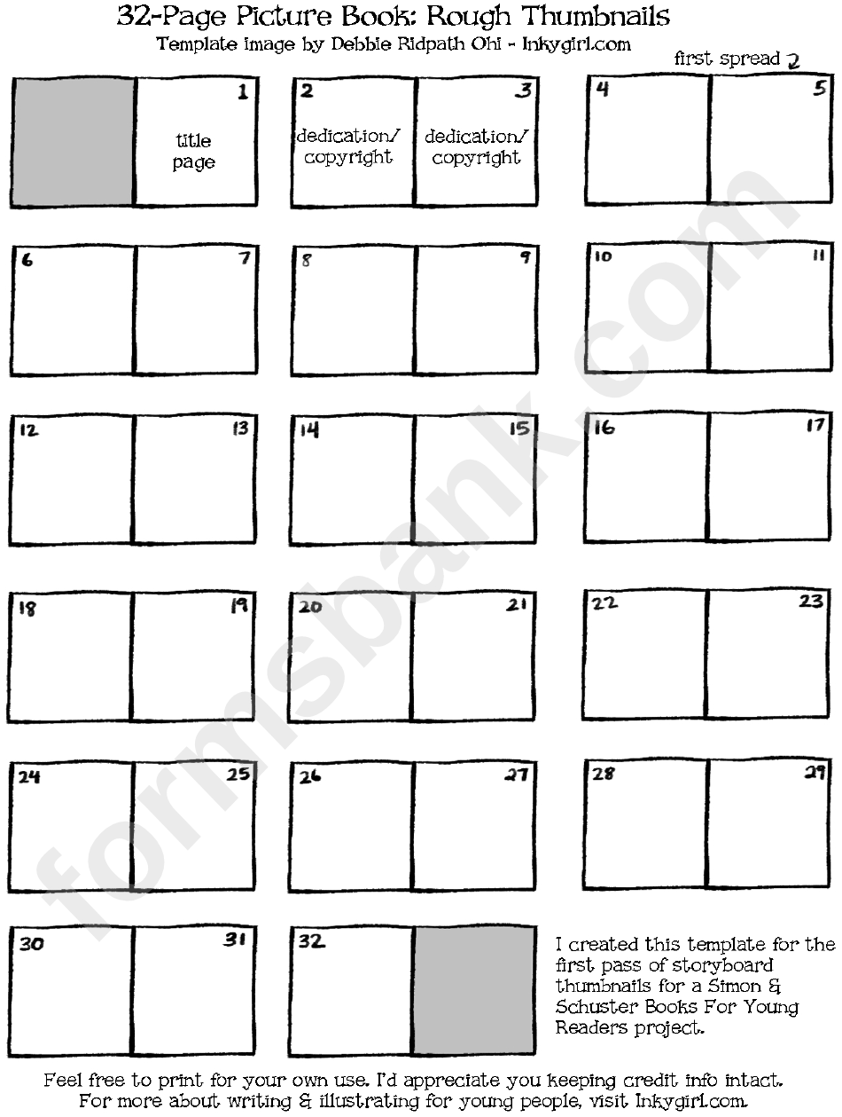 How To Write A Children S Picture Book Template