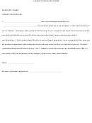 Liability Release Form State Of Texas