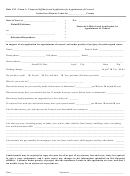 Financial Affidavit And Application For Appointment Of Counsel
