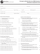 Emergency Medical Services (ems) Systems Ambulance Inspection Form