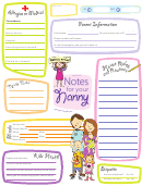 Kids Emergency Contact Form