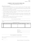 Currency Declaration Form (cdf)