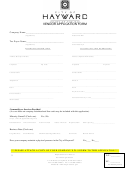 Vendor Application Form - City Of Hayward