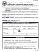 Form F-500-2854 Request For Child Abuse/neglect Central Registry And Dps Criminal History Check