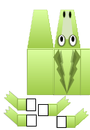 Komodo Paper Dragon Template - Front