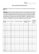 Rock And Mineral Identification Lab - Science Lab Report Template