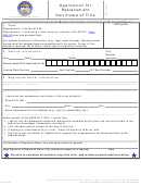 Form Mv 7 - Application For Replacement Certificate Of Title