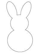 Rabbit Shape Template