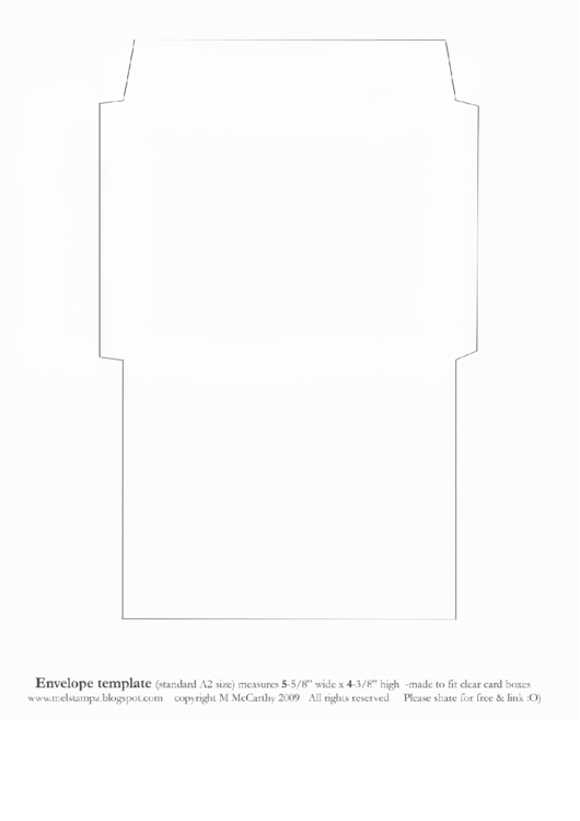 Envelope Template A2 Printable pdf