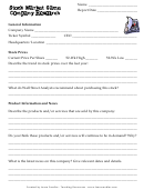Stock Market Game Company Research Worksheet