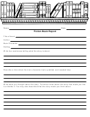 Fiction Book Report Template
