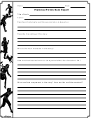 Historical Fiction Book Report Template