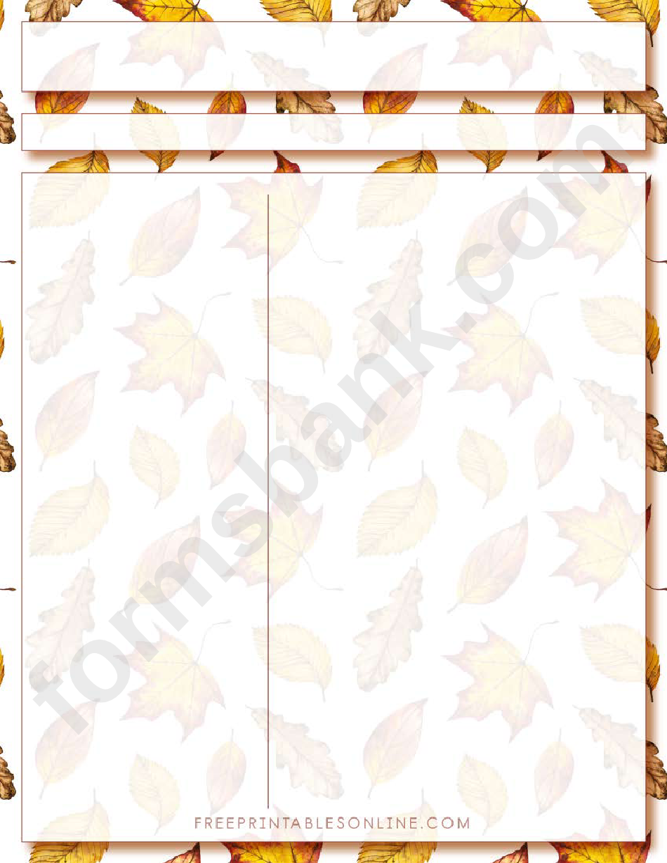 Scrapbook Leaves Layout Template