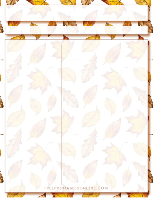 Scrapbook Leaves Layout Template