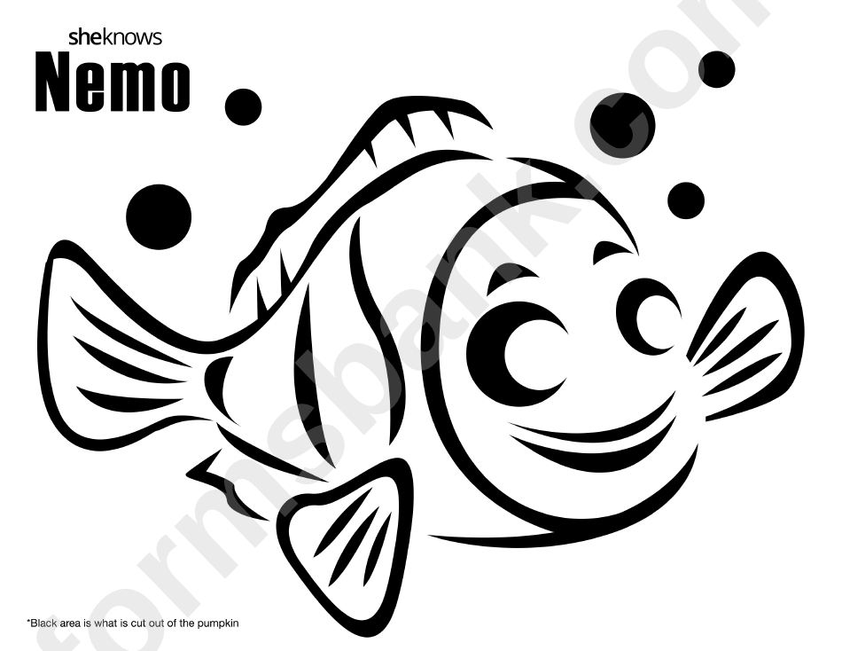 Nemo Coloring Sheet