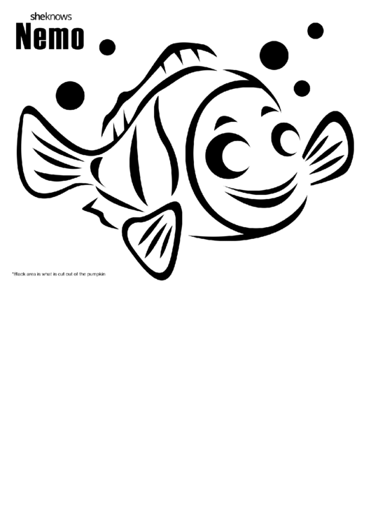 Nemo Coloring Sheet Printable pdf