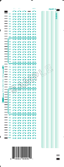 Sample Scantron Form 882-E printable pdf download