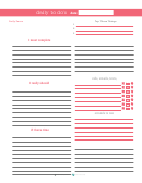 Daily To Do List Template (red)