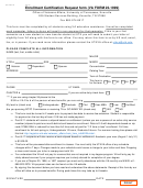Va Form 22-1999 - Enrollment Certification Request Form