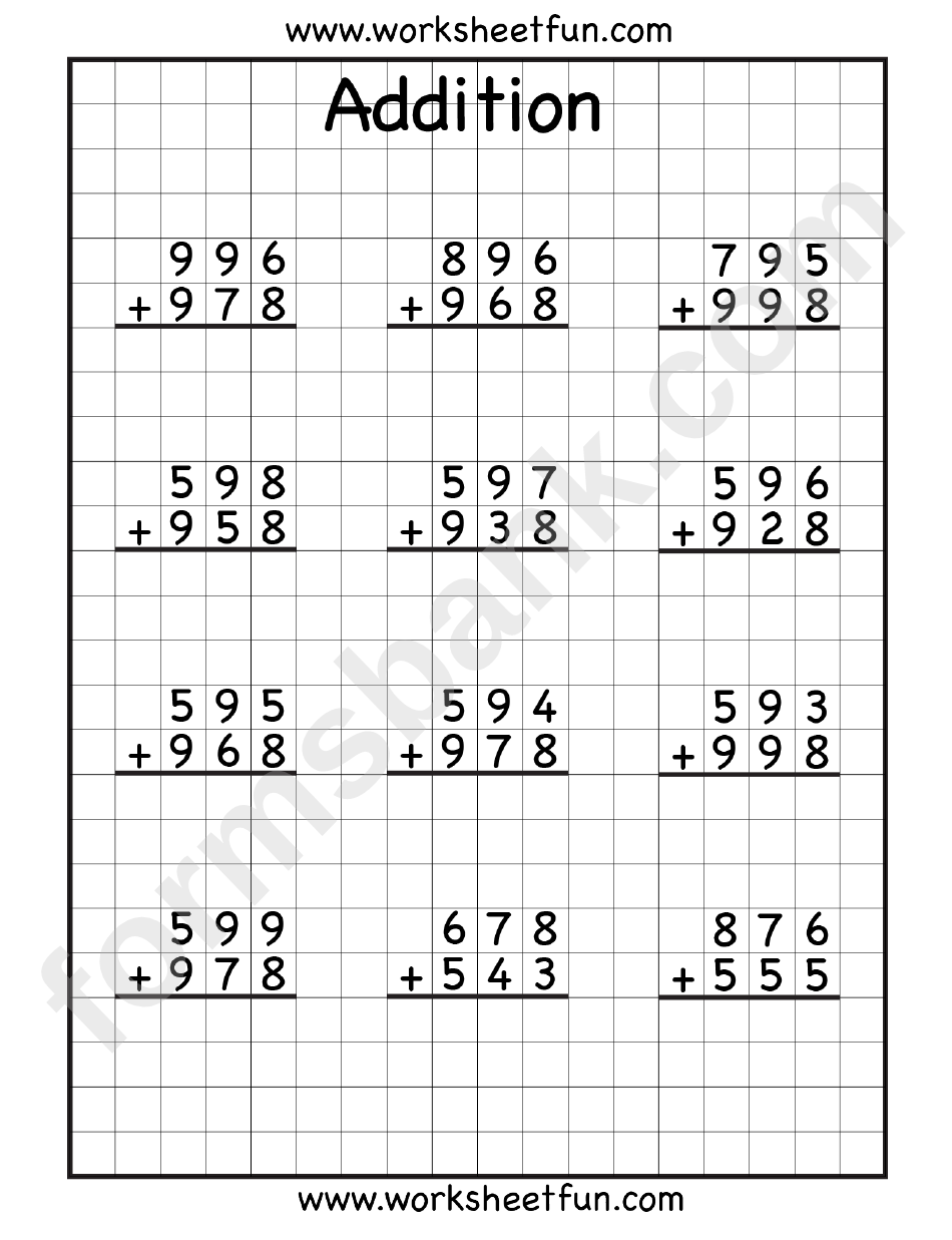 Addition Worksheet