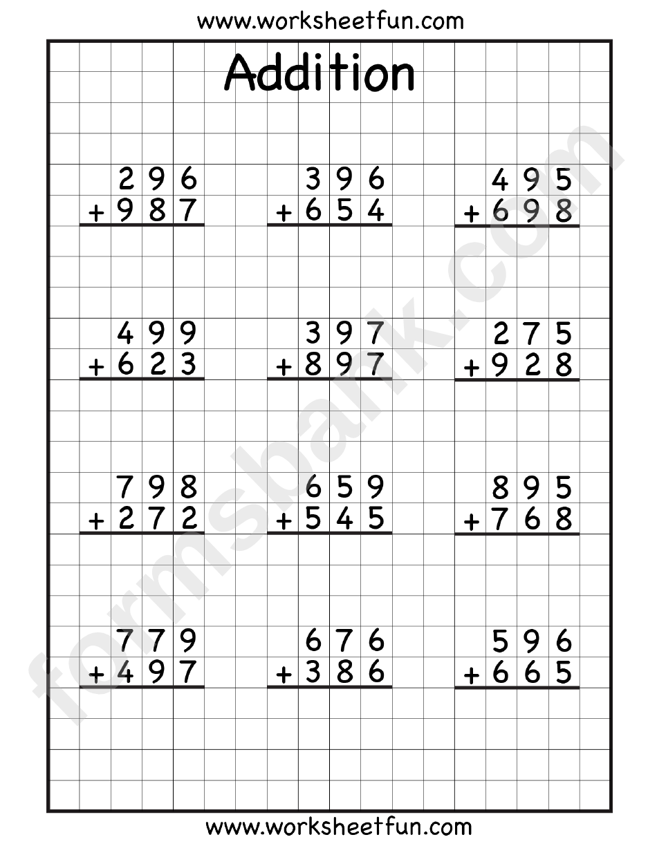 Addition Worksheet