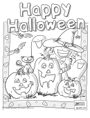 Halloween Coloring Sheet
