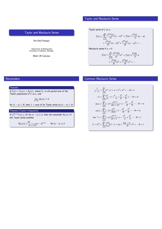 calculus 2 formula sheet pdf