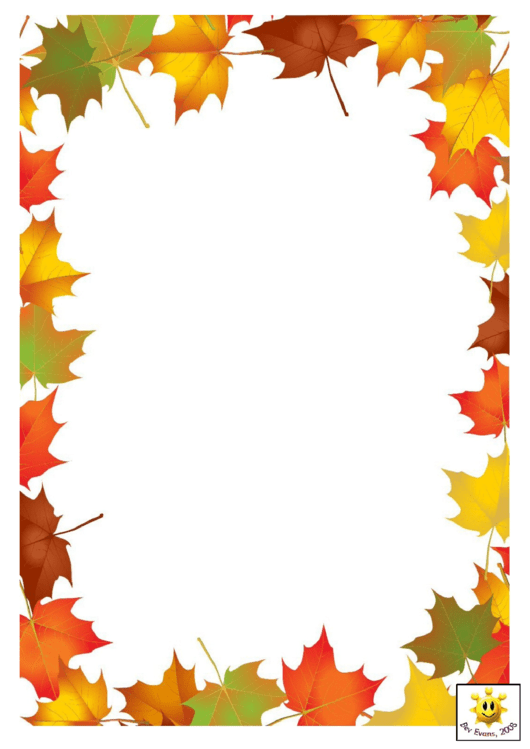 Printable Fall Borders Printable World Holiday